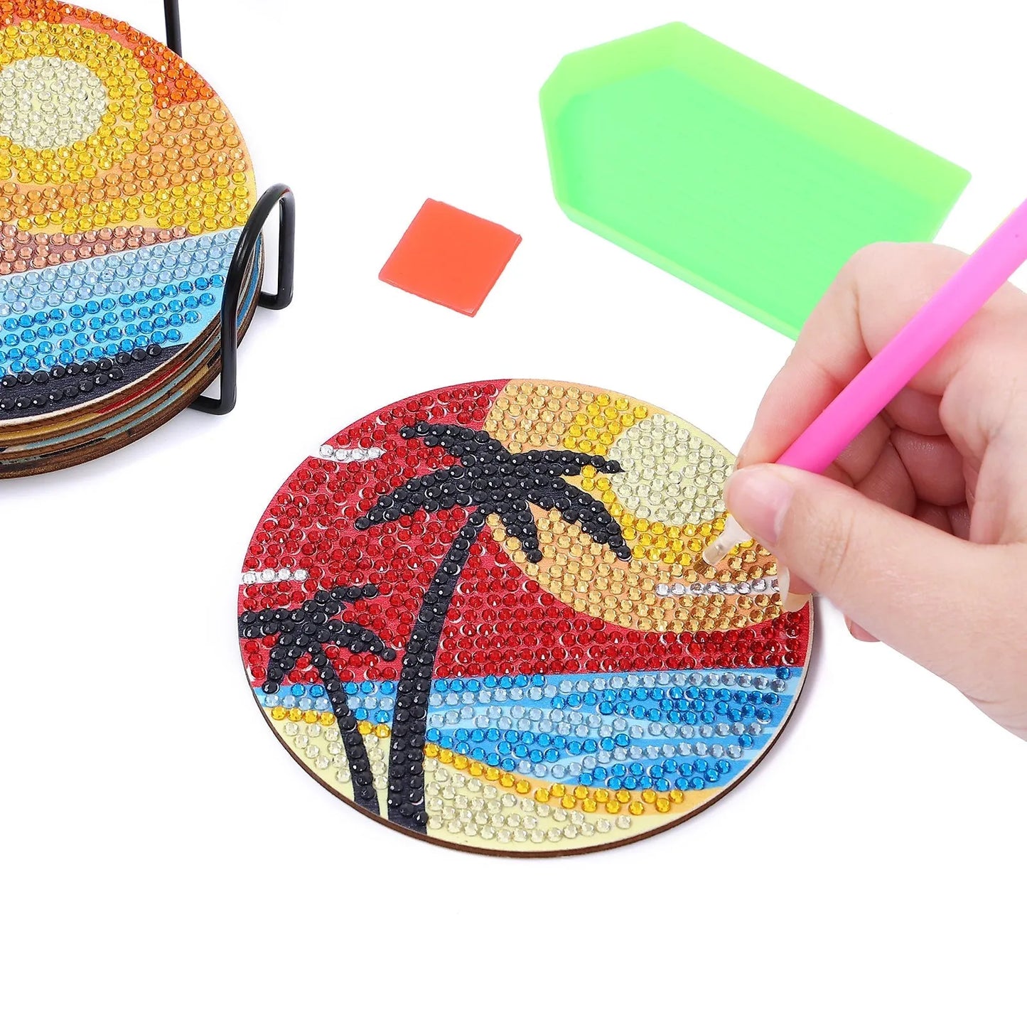 DIY Beach - Diamond Coasters