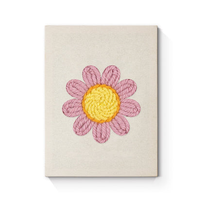 Pink Daisy - Punch Needle