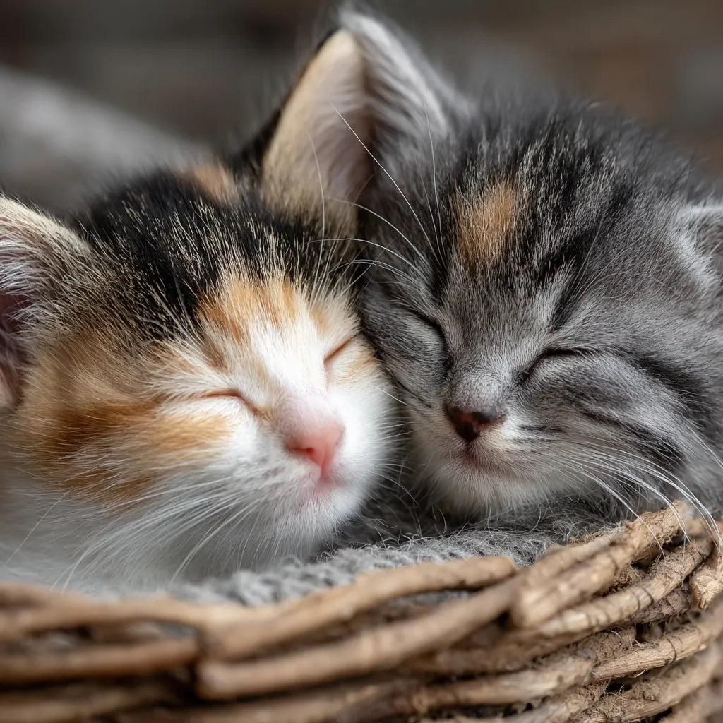 Kittens' Cuddly Slumber - Diamond Painting