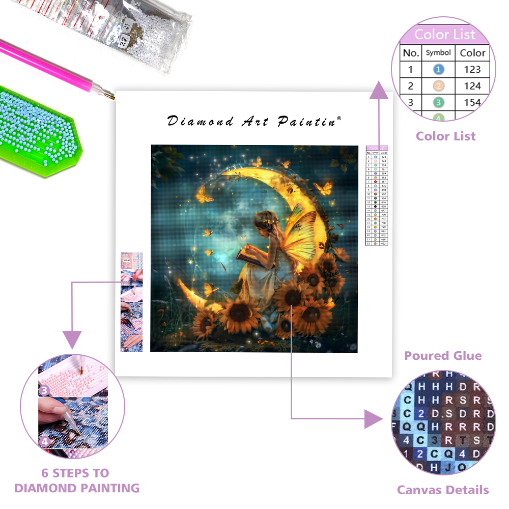 Sunflower Fairy – Diamond Painting