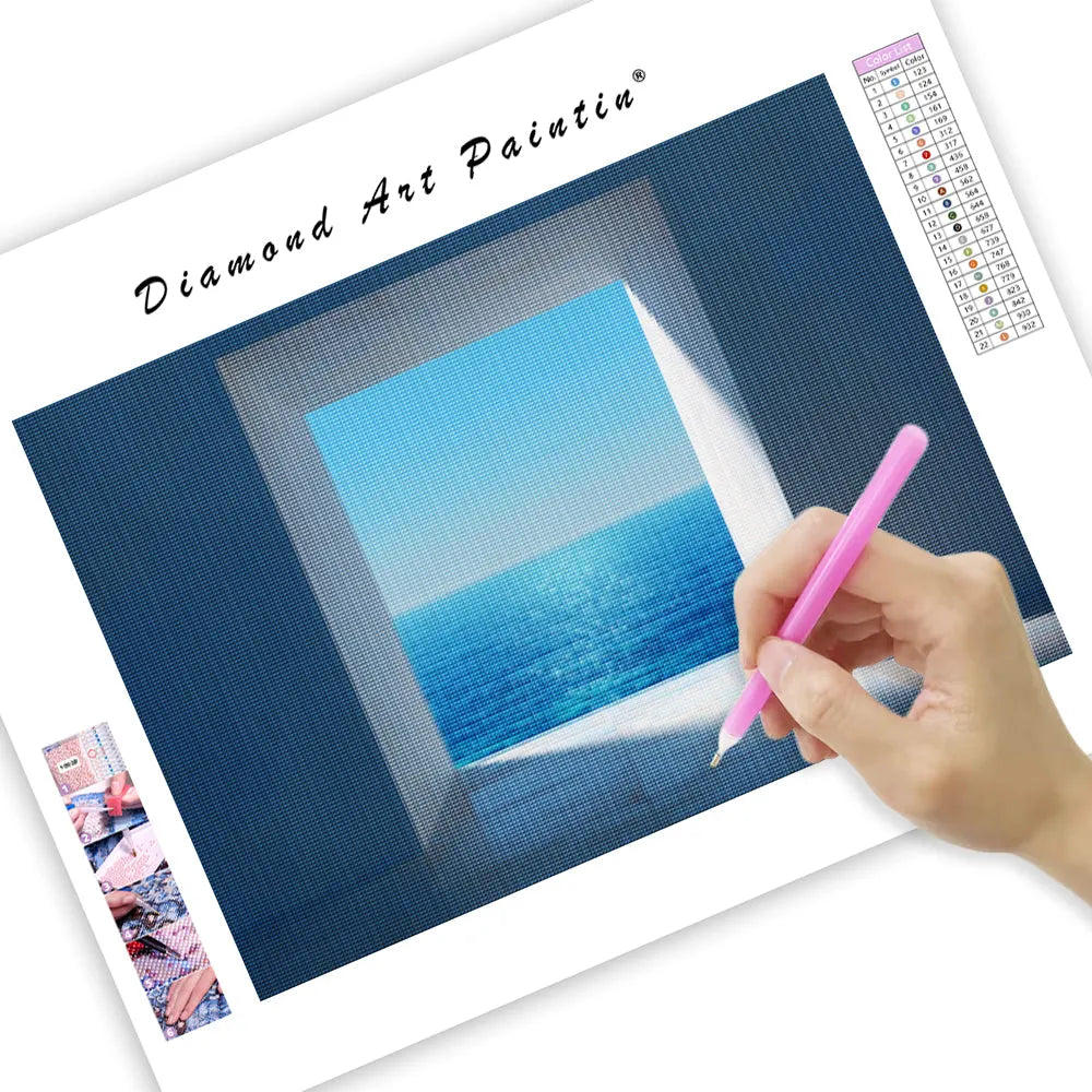 Window to Ocean - Diamond Painting