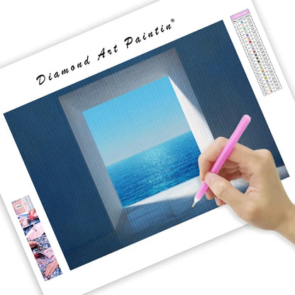 Window to Ocean - Diamond Painting