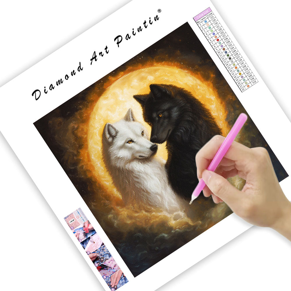 Two Wolves - Diamond Painting