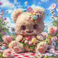 Candy Flower Bear - Diamond Painting