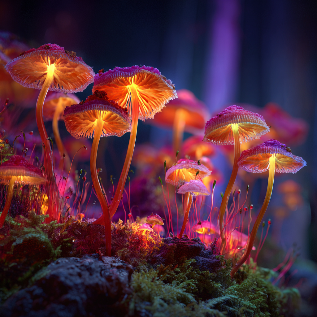 Enchanted Mushroom Micro-Forest - Diamond Painting