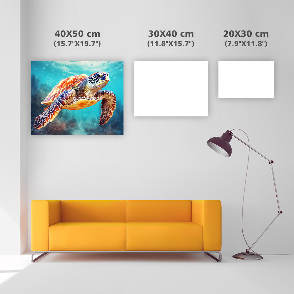 Sea Turtles and Color - Diamond Painting