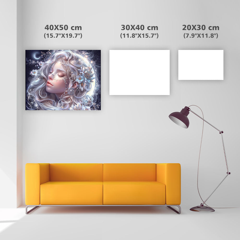 Moon Goddess Bloom - Diamond Painting