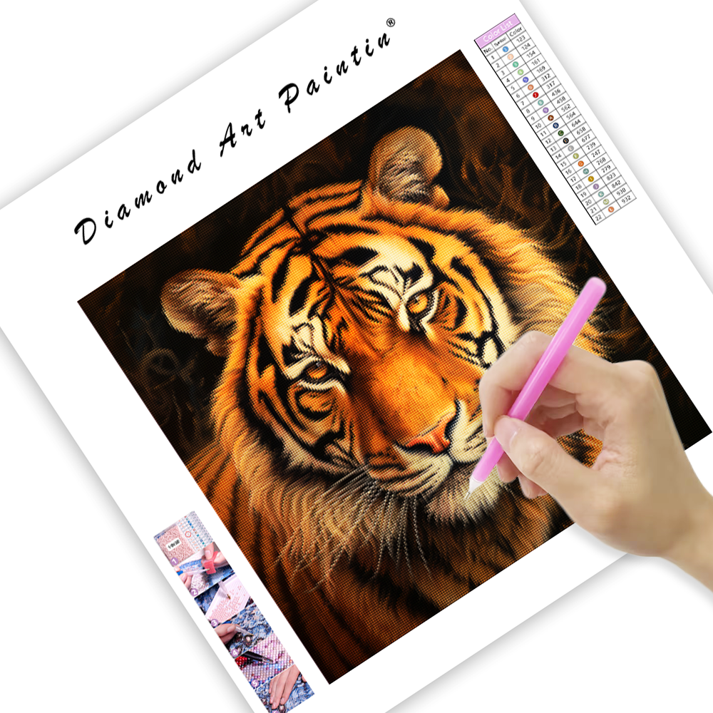 Fierce tiger - Diamond Painting