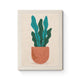 Green Leaves in Terracotta Pot - Punch Needle