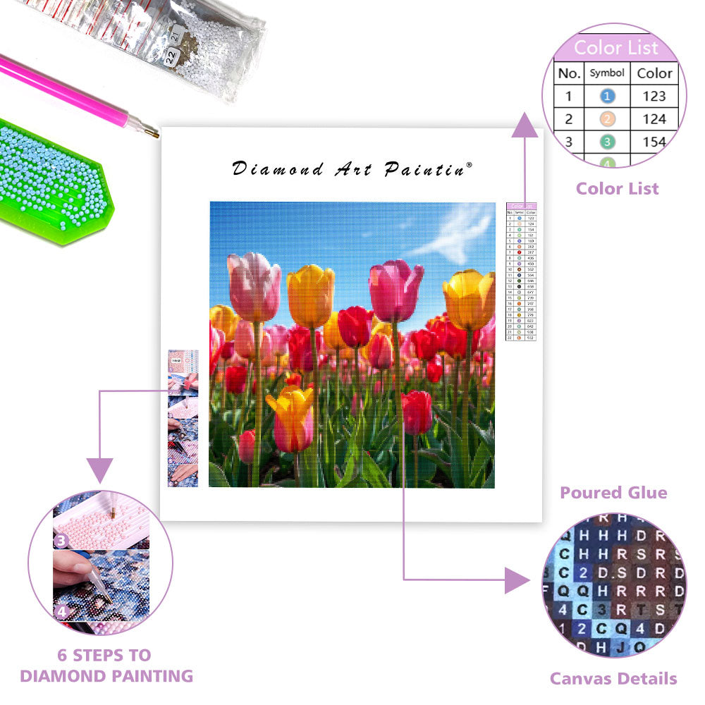 Tulip Parade - Diamond Painting