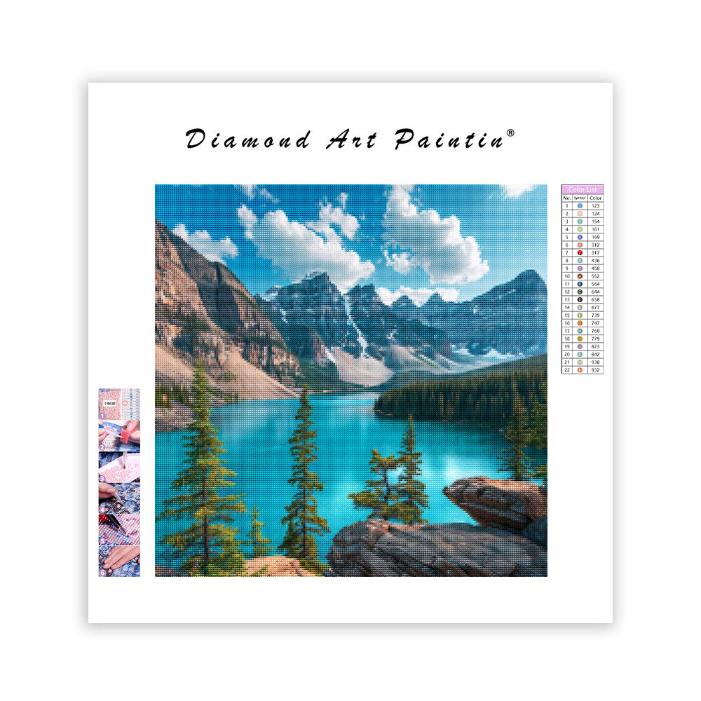 Banff Turquoise Lake - Diamond Painting