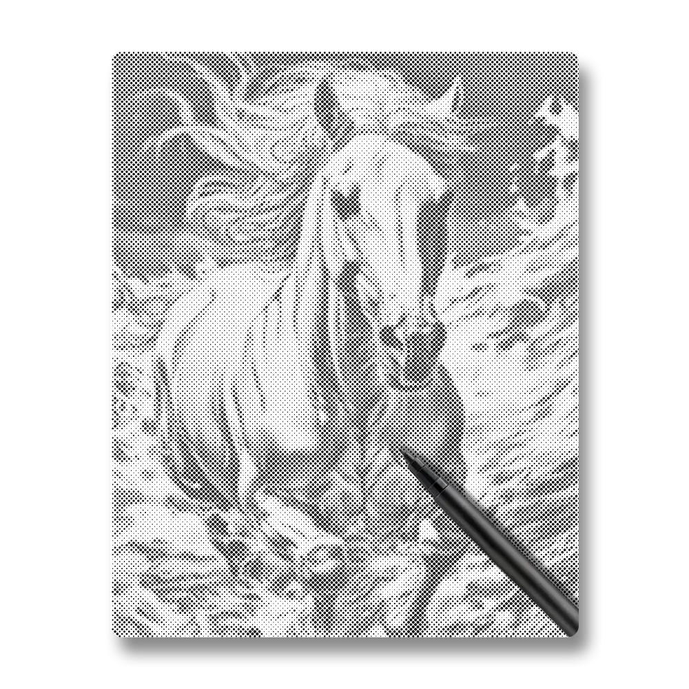 Majestic Running Horse - Dot Painting