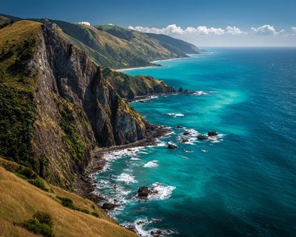 New Zealand Coastal Cliffs - Diamond Painting