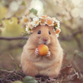 Peach Hamster - Diamond Painting