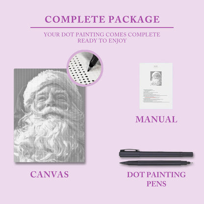 The Kind Santa Claus - Dot Painting