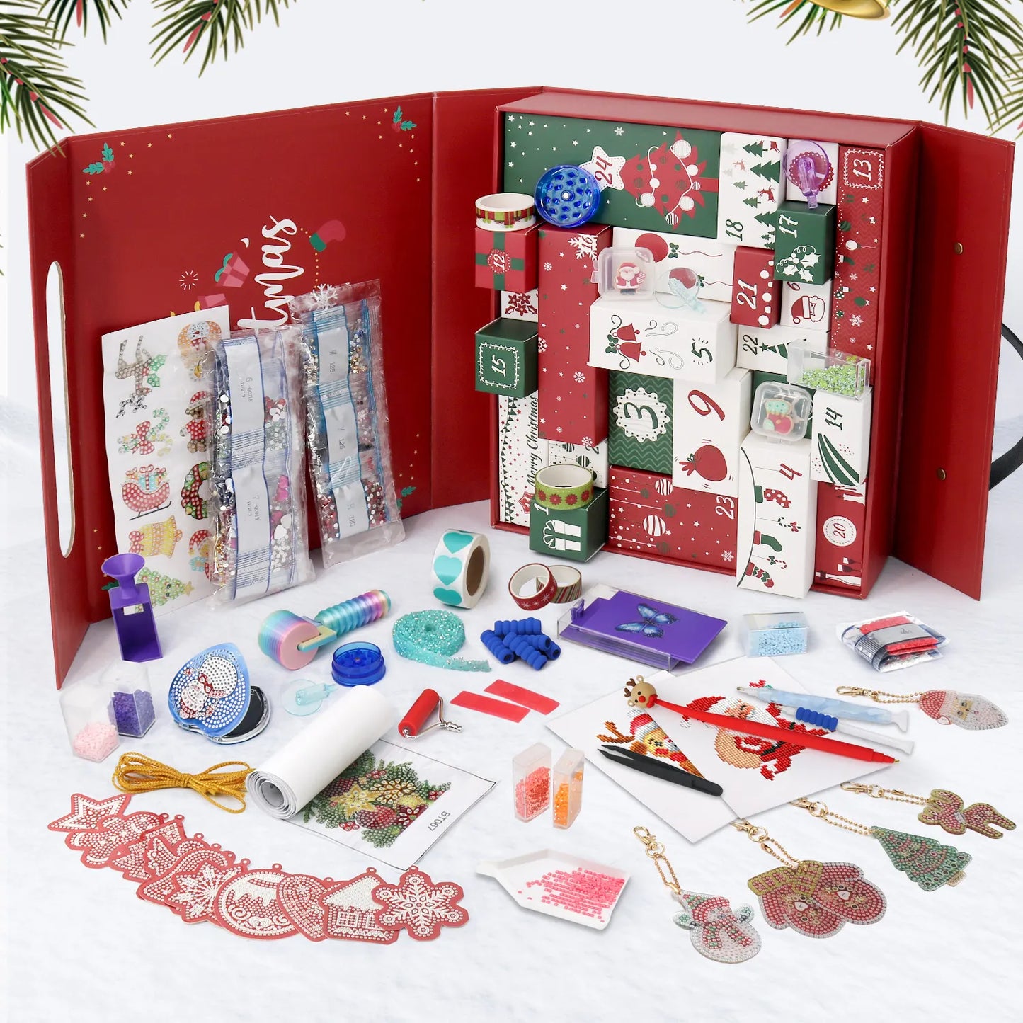 Diamond Painting Christmas Mystery Gift Box-Red