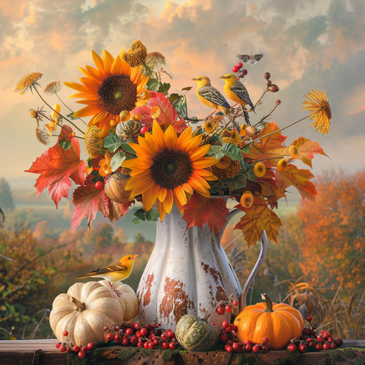 Yellow Bouquet - Diamond Painting