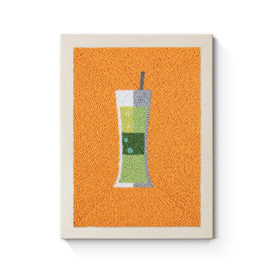 Green Drink - Punch Needle