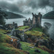 Scottish Castle Loch - Diamond Painting