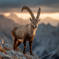 Ibex on Ridge - Diamond Painting