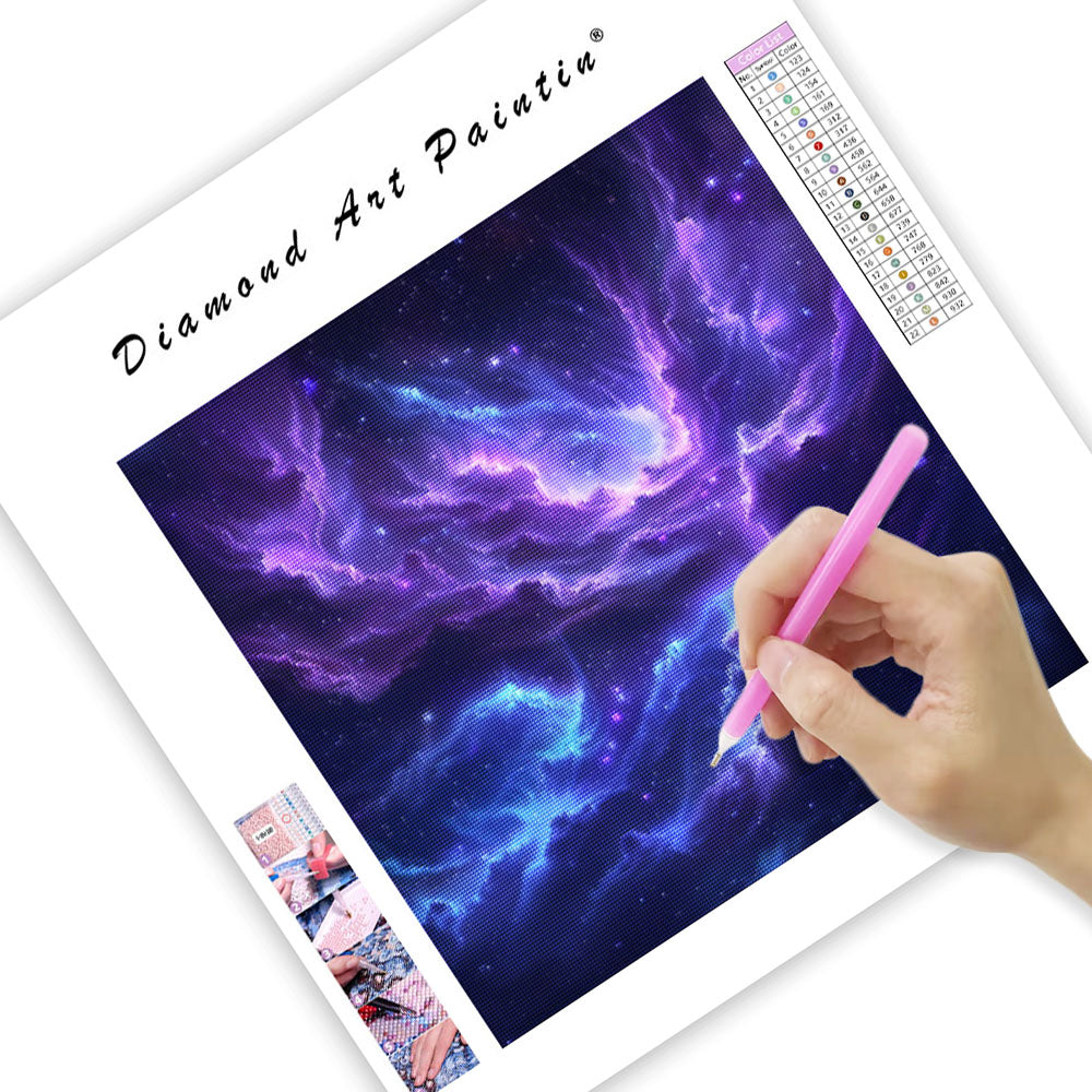 Dreamy Galactic Landscape - Diamond Painting