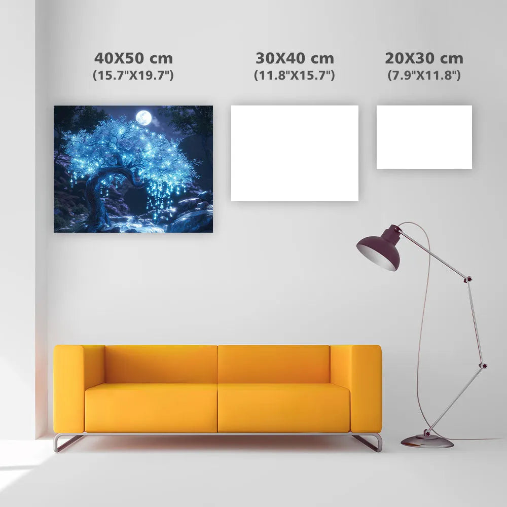Moonlight Tree - Diamond Painting