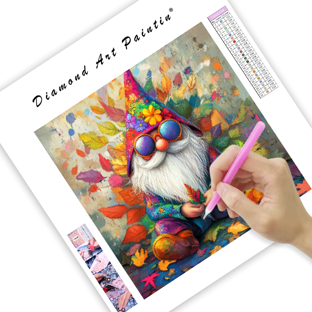 Psychedelic Gnome - Diamond Painting