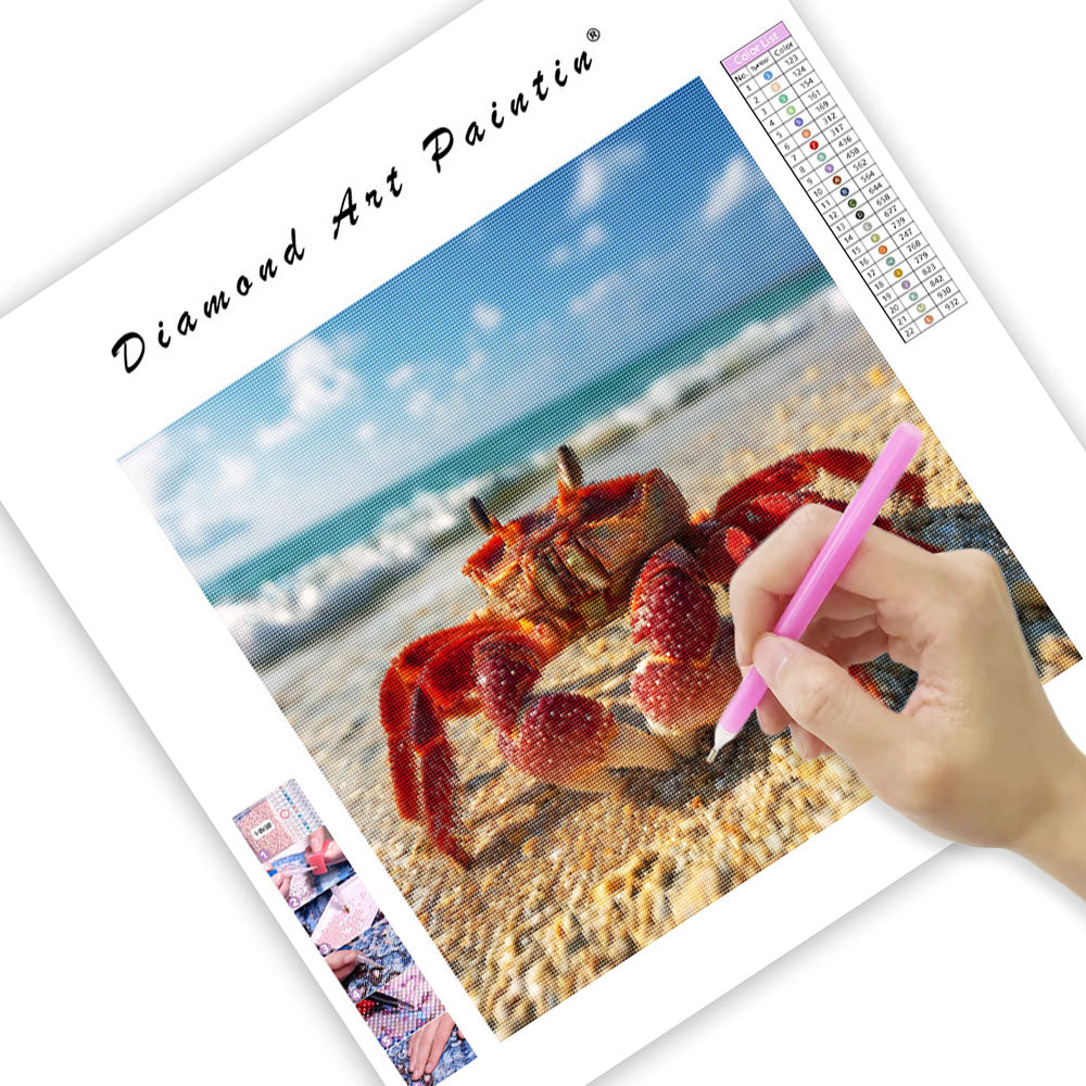 Fiddler Crab on Sand - Diamond Painting