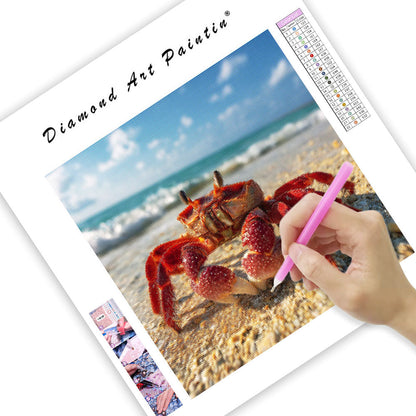 Fiddler Crab on Sand - Diamond Painting